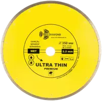 Диск алмазный Ультратонкий 350*32/25.4*11*2.2 мм Ultra Thin hot press Trio-Diamond UTW509