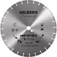 Диск алмазный отрезной сегментный Hard Materials Laser 400*25.4/12*10*3.5мм Hilberg HM109