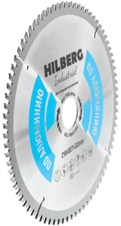 Пильный диск по алюминию 216*30*Т80 Industrial Hilberg HA216 - интернет-магазин «Стронг Инструмент» город Волгоград