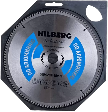 Пильный диск по алюминию 300*30*Т120 Industrial Hilberg HA300 - интернет-магазин «Стронг Инструмент» город Волгоград