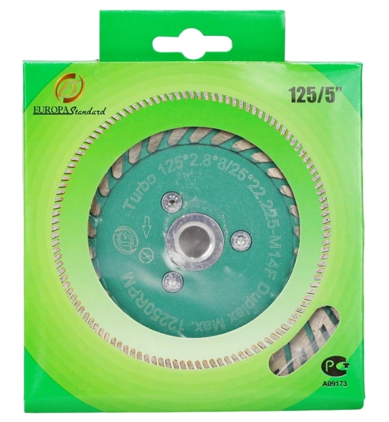 Алмазный диск с фланцем 125*М14*8/25*3.5мм Turbo Strong СТД-17000125 - интернет-магазин «Стронг Инструмент» город Волгоград