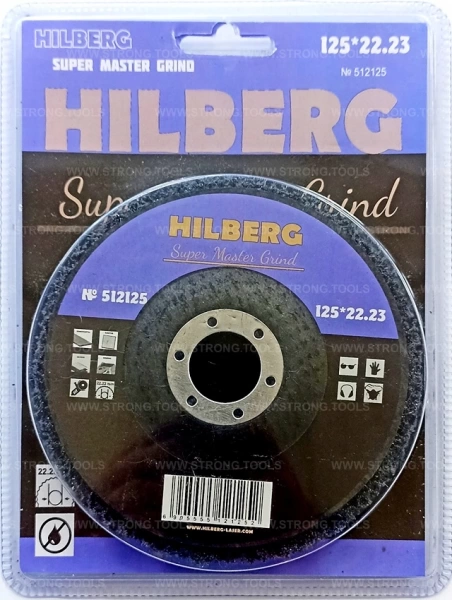 Круг полимерный зачистной 125*22.23мм Super Master Hilberg 512125 - интернет-магазин «Стронг Инструмент» город Волгоград