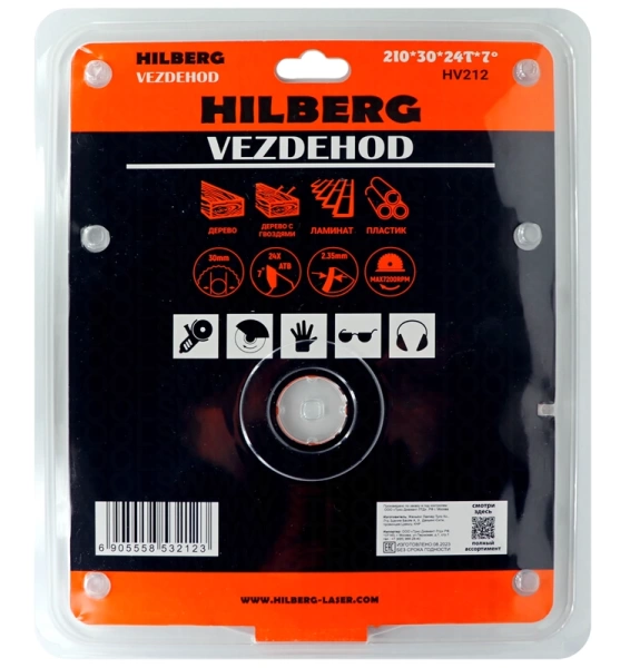Универсальный пильный диск 210*30*24Т Vezdehod Hilberg HV212 - интернет-магазин «Стронг Инструмент» город Волгоград