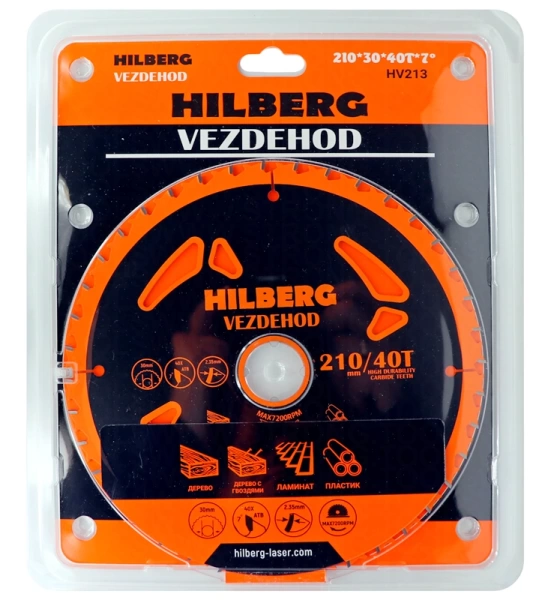 Универсальный пильный диск 210*30*40Т Vezdehod Hilberg HV213 - интернет-магазин «Стронг Инструмент» город Волгоград
